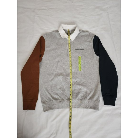 ZARA Men's A Place Of Adventures Color Block Polo Sweatshirt Size Small NWT - Picture 13 of 15